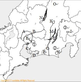 中部地方 自然 問題プリント 中学地理 中学 無料問題 リンク集